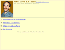 Tablet Screenshot of davidesstein.name